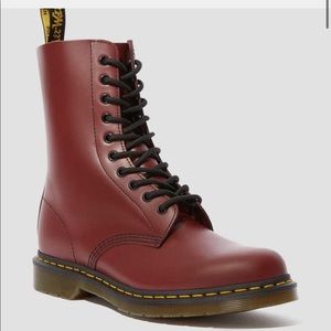 Doc Martens Cherry Red Smooth 1490 10-Eye Mens